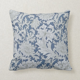 Vintage Floral Chrysanthemum Pattern Throw Pillow