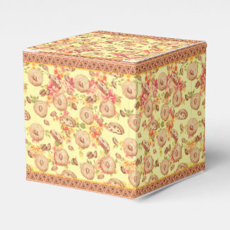 Vintage Floral & Coffee Artisan Favor Box