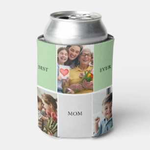 Vintage Floral Collage Photo Mother's Day Can Cooler