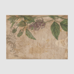 Vintage Floral Collage Tissue Paper
