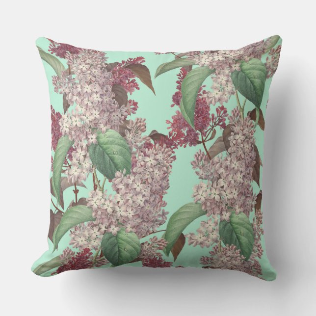 Vintage Floral Country Pillow (Front)