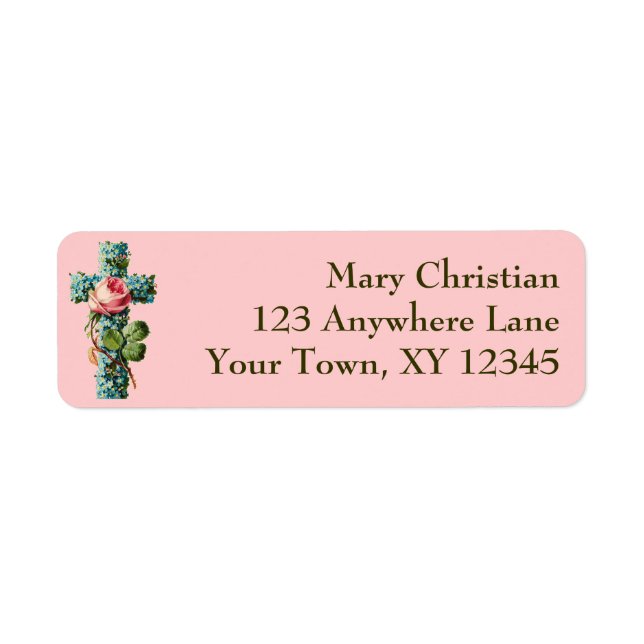 Vintage Floral Cross (Front)