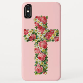 Vintage Floral Cross iPhone XS Max Case