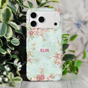 Vintage Floral Custom Monogram Initials