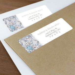 Vintage Floral Custom Return Adresse Lily Morris