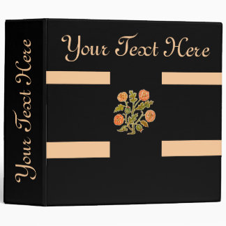 Vintage Floral Customizable Binder