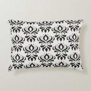 Vintage floral damask seamless pattern. Elegant ab Accent Pillow