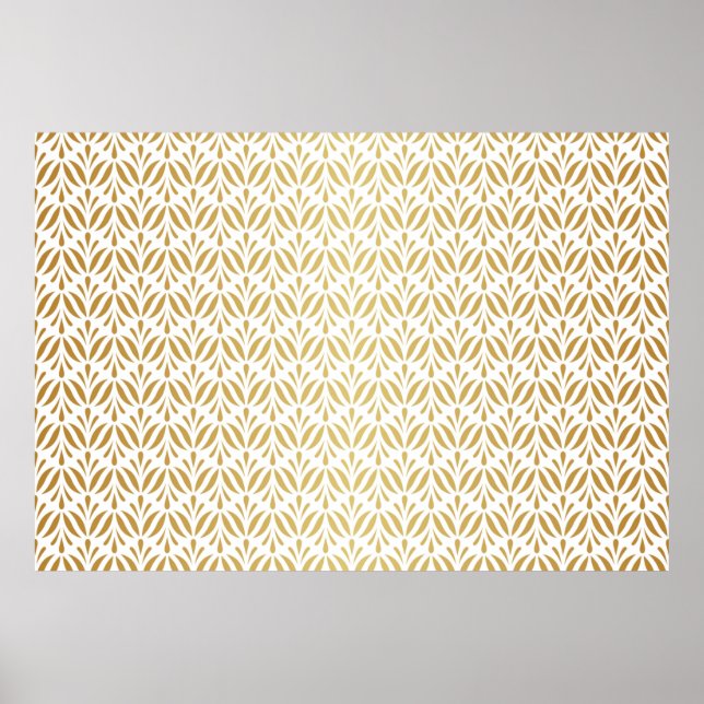 Vintage floral damask seamless pattern. Elegant ab Poster (Front)