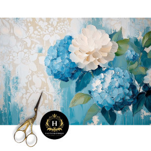 Vintage Floral Decoupage  Tissue Paper