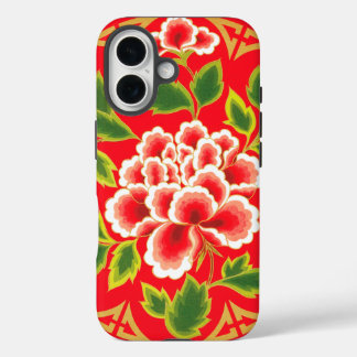 Vintage Floral Design iPhone 16 Case