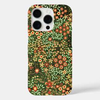 Vintage Floral Design iPhone 16 Pro Case