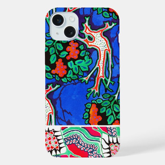 Vintage Floral Design Phone Case (Back)