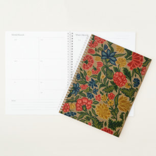 Vintage Floral Designer Garden Artwork Planner