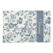 Vintage Floral Dog Pattern with Custom Name 