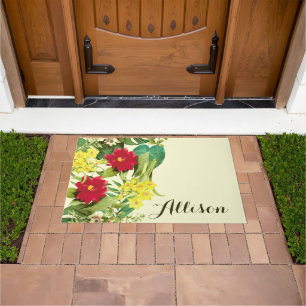 Vintage Floral Doormat