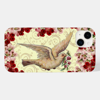 Vintage Floral Dove Case-Mate iPhone 14 Plus Case