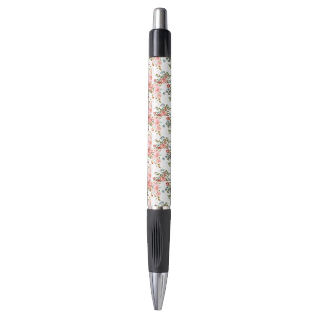  Vintage Floral Elegance Pen (Front Vertical)