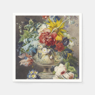 Vintage Floral Elegant Botanical Garden Painting Napkin