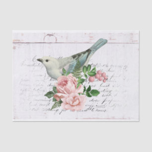 Vintage Floral Ephemera Tissue Paper