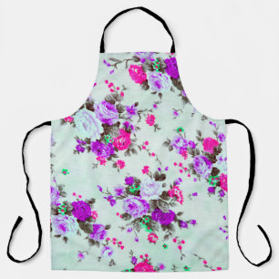 Vintage floral fabric, Fragment of colourful retr Apron