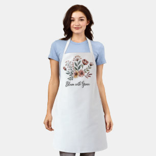 Vintage Floral Flower Wildflower Gardeners Apron