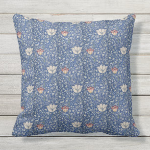 Vintage Floral Flowers William Morris Medway Outdoor Pillow