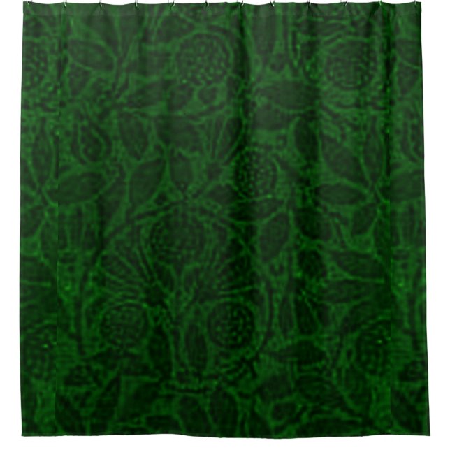Vintage Floral Forest Emerald Green (Front)