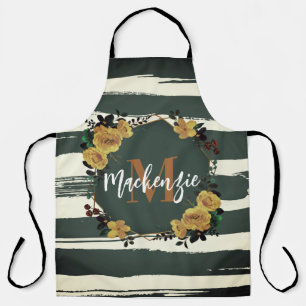 Vintage Floral Frame Apron