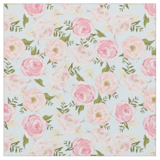 Vintage Floral Girly Flowers Gift Wrap Fabric
