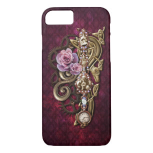 Vintage Floral Girly Steampunk Case-Mate iPhone Case