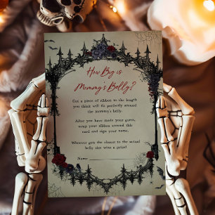 Vintage Floral Gothic How Big is Mommys Belly Game