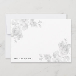 Vintage Floral Grey Card