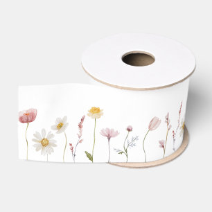 Vintage Floral Grosgrain Ribbon