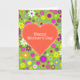 Vintage floral Happy Mother's Day Card