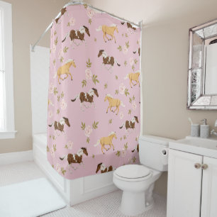 Vintage Floral Horse Pattern