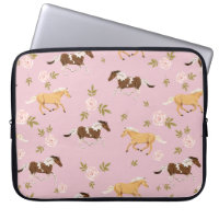 Vintage Floral Horse Pattern