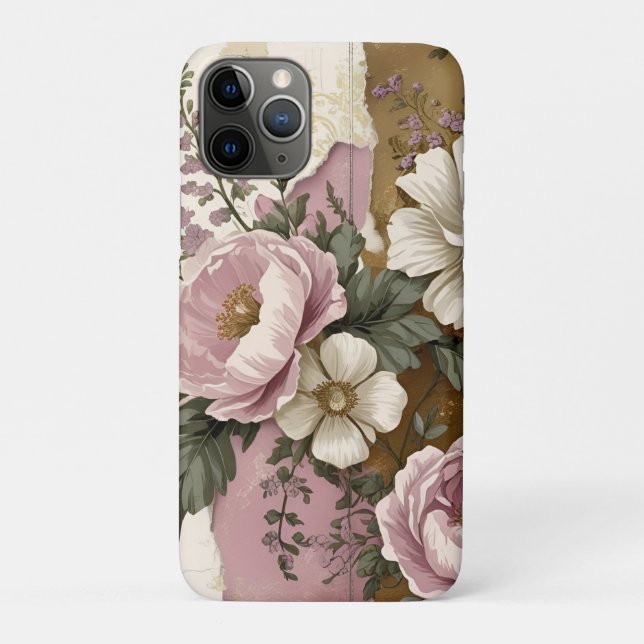 Vintage Floral - iPhone iPad Case  (Back)