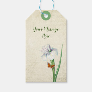 Vintage Floral Iris - Nature inspired Gift Tags