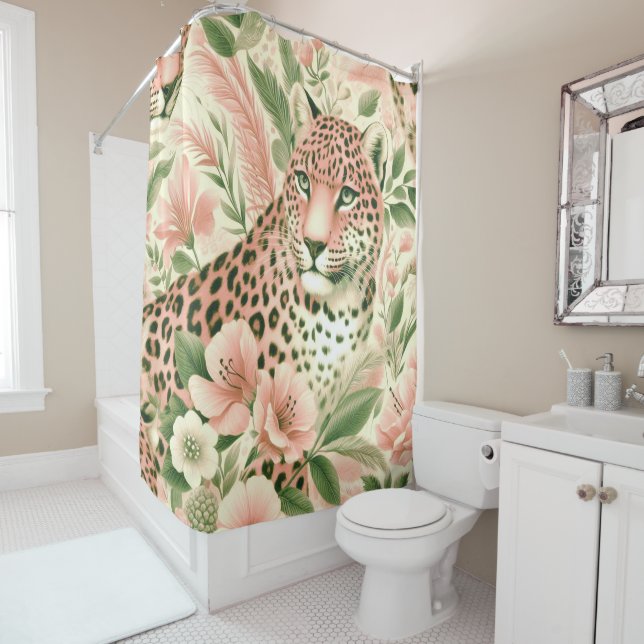 Vintage Floral Jungle Leopard (In Situ)