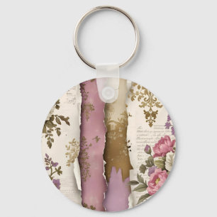 Vintage Floral - Keychain