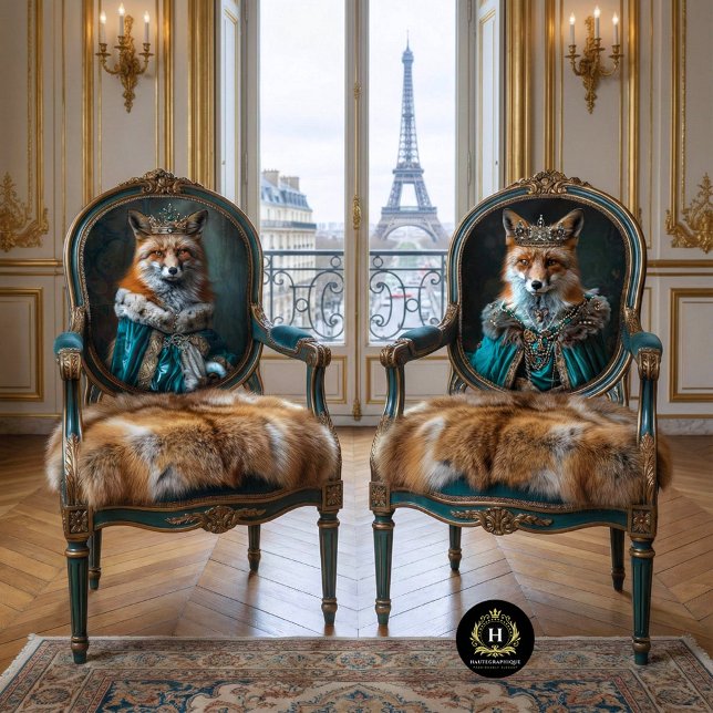 Vintage Floral King Fox Decoupage Tissue Paper (Creator Uploaded)