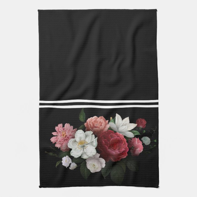 vintage floral kitchen towel (Vertical)