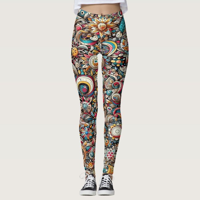 vintage floral leggings (Front)