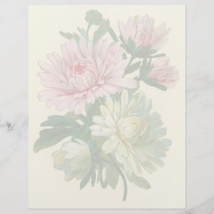 Vintage Floral Letterhead Stationery