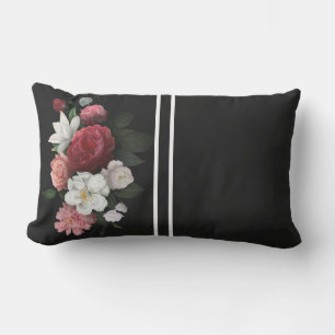 vintage floral lumbar pillow