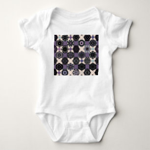 Vintage Floral Mandala: Colourful Seamless Baby Bodysuit
