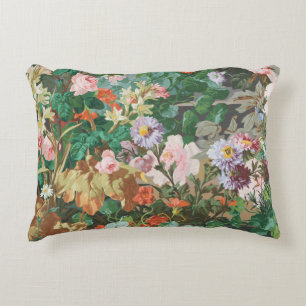 Vintage Floral Maximalist Dream Accent Pillow
