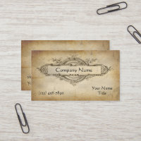 Vintage Floral Medallion Aged Paper
