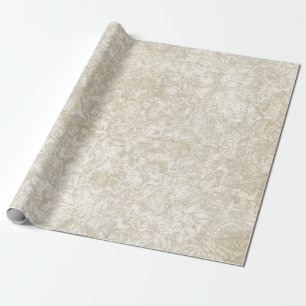 Vintage Floral Medallion Decoupage  Wrapping Paper