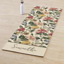Vintage Floral Monogram Name